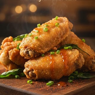 Crispy Fried Chicken Wings (6pcs) 酥炸鸡翅 (6只）